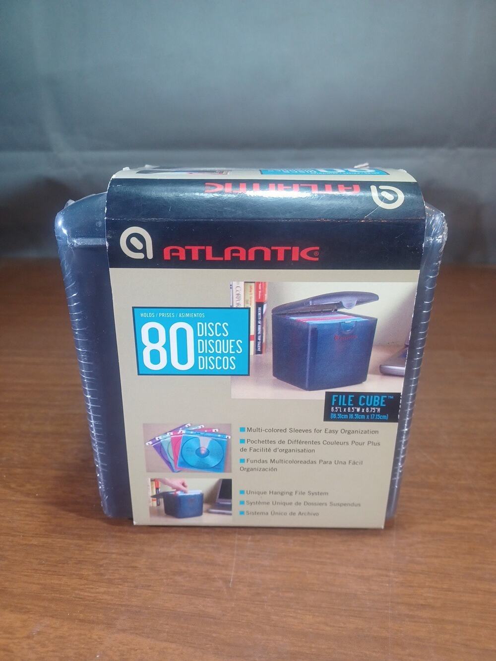 Atlantic 80 Disc File Cube Hardcase CD /DVD / Blu-ray Storage